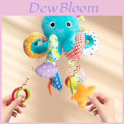 Baby Toy Car Mirror With Soft Plush Characters For Newborns And Infants