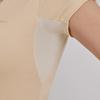 J.JANE See-Through Neckline Short Sleeve T-Shirt (Apricot)