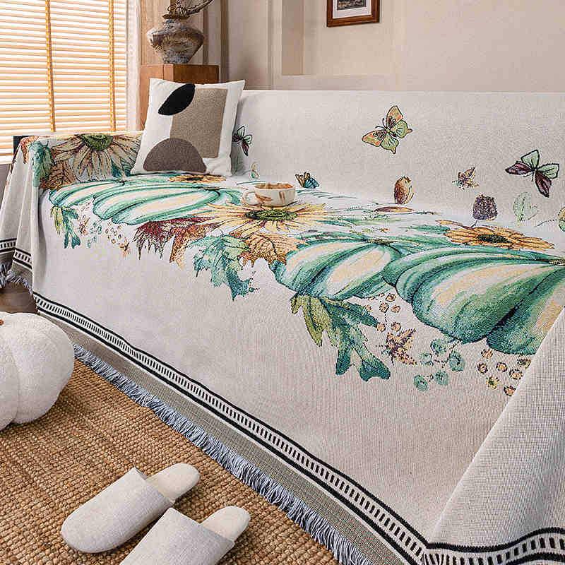 Universelles Vier-Jahreszeiten Polyester-Baumwoll Sofa Überwurfhandtuch