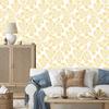 Wallpaper Flowers Cream and White, Cream Background for Living Room and Bedroom 50x1000
