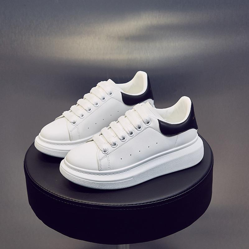 New versatile little white shoes female student Korean version thick-soled heightening women's casual shoes women's shoes 6