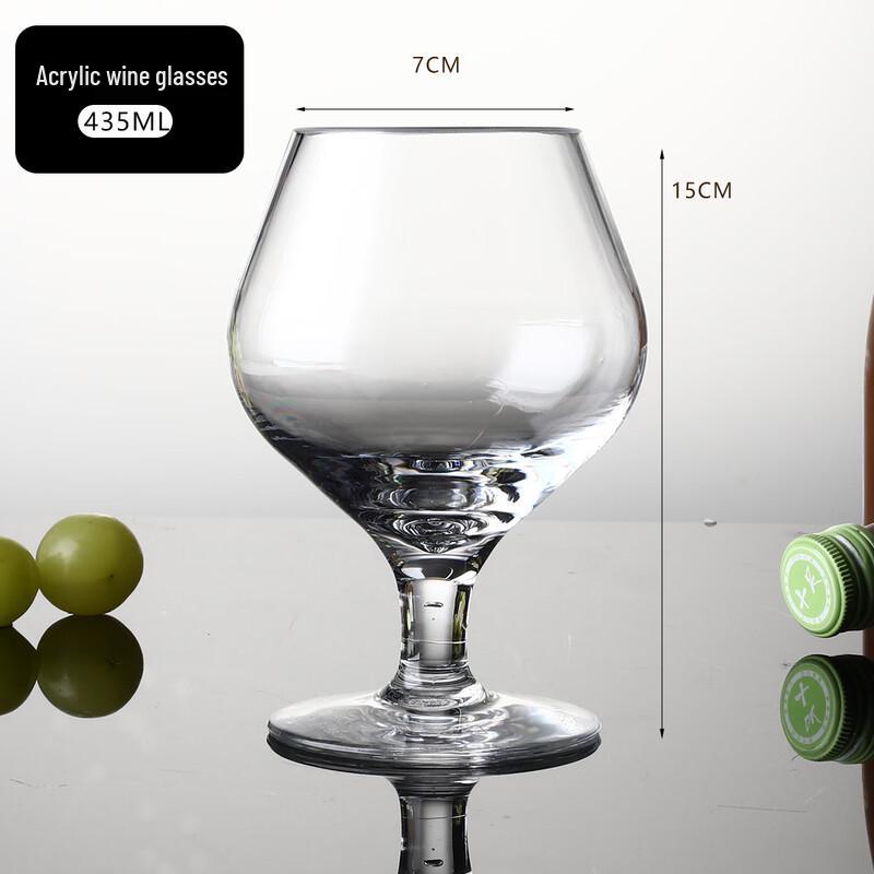 Transparent Plastic Wine Glasses Set