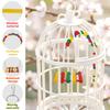 13Pcs Parrot Toy Set Wooden Assorted Style Combination Bird Toys Swing Chewing Training Toys Pet Supplies Bird Cage Accessories