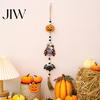 Festive Wall Hanging for Living Room Halloween Beaded Sign, Witch Pumpkin Bat Pendant Garland Decorative Bead Strings Parties Door, Spooky Home Party
