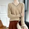 Dámský kašmírový svetr Qinghe kašmír 30% kašmír 70% vlna podzimní a zimní kašmírový svetr měkký a teplý