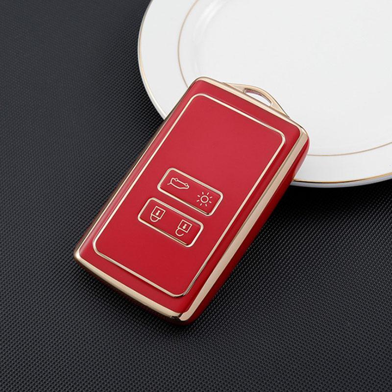 For Renault Kadjar Megane Koleos QM5 QM6 TPU Car Remote Key Cover Case Key Shell Holder Bag Fob Keychain Protector Accesories