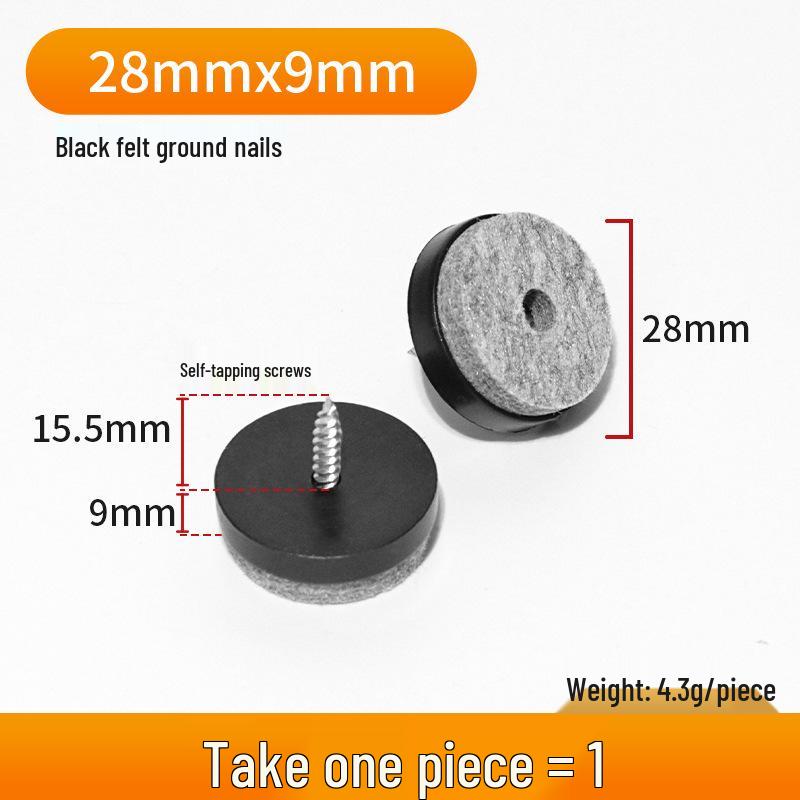 Thickened Silent Anti-slip Furniture Floor Pads: Moisture-proof Felt Nail Protectors for Tables, Chairs, Sofas, Cabinets.
