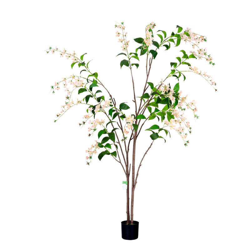 High-End Wisteria Jasmine Artificial Plants Decoration for Living Room and Entryway