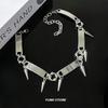 Titanstål Nitchoker för Man Kvinna Punk Metall Krage Halsband Lyx Hip Hop Smycken Street Unisex Accessoarer