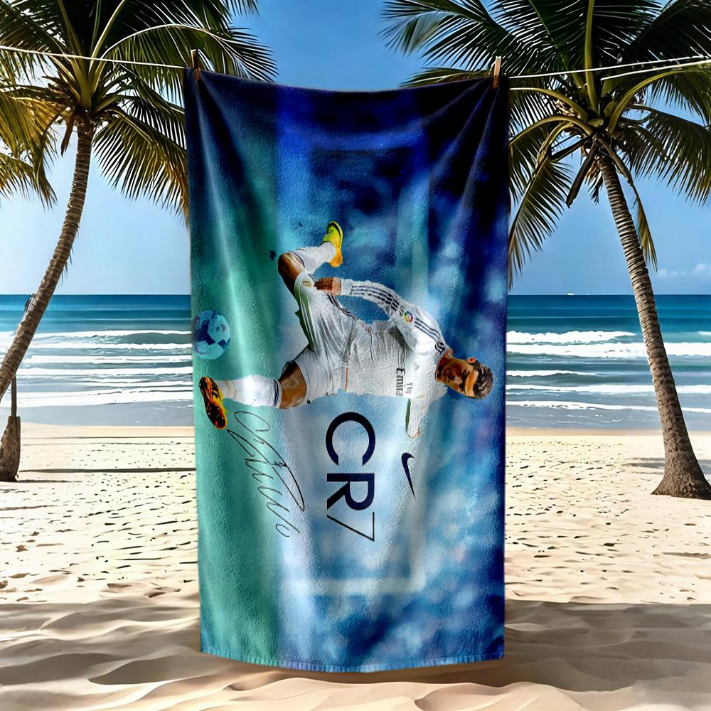 Cristiano Ronaldo Beach Towel High Absorbency Quickdry Comfortable Lightweight Perfect For Traveling Yoga Camping And Swimming
