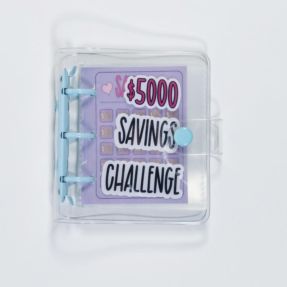 Cross-border Mini Cash Saving Binder: Loose-leaf Money Bag and Savings Challenge Book