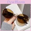 Retro Round Metal Sunglasses With Uv400 Protection For Fashionable Outdoor Wear