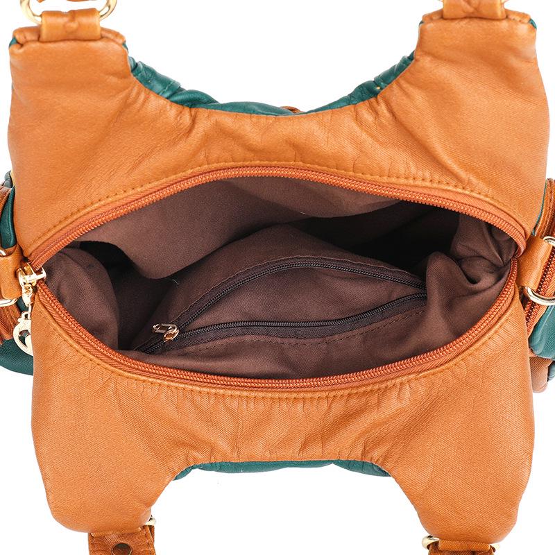 Damen 2025 Retro Handtasche mit großem Fassungsvermögen - Vielseitige einfache PU Schulter-Umhängetasche