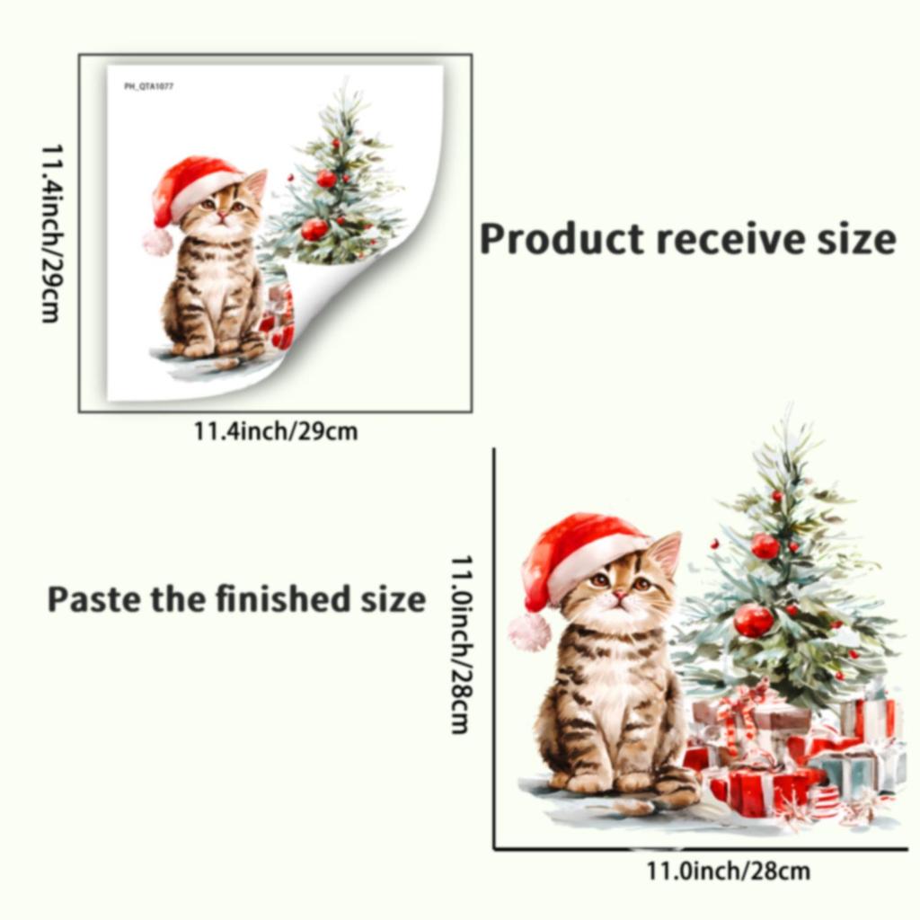 Christmas Holiday Bathroom Wall & Toilet PVC Stickers - Festive Home Decorations