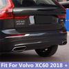 Car Styling Accessories 2pcs ABS Silver Chrome Plated Rear Fog Light Decoration Strip Cover Trim Fit For VOLVO XC60 2018 -2023