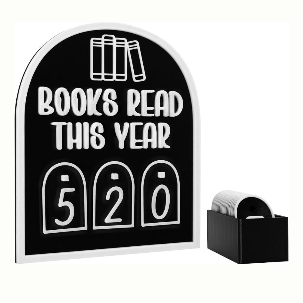Books Read This Year Book Read Counter Reading Progress Counter Function Reading Challenge DIY Decorative Sign Book Club