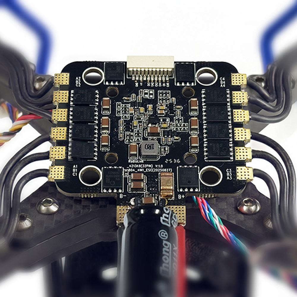 30x30mm RadioLink 80A 2-6S 4in1 Brushless ESC AM32 AT421 MCU Compatible with PWM Dshot300 Dshot600 for 3-22Inch Racing Drones