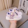 Girls cartoon sneakers 2025 spring new children's shoes little white shoes pendant board shoes girls low-top casual shoes