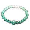 [Hotokudo] Bracelet, Heart Sutra Engraving, Agate, Gradient Green