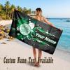 Celtic FC Design Beach Towel Custom Text Large Towel for Beach Vacation