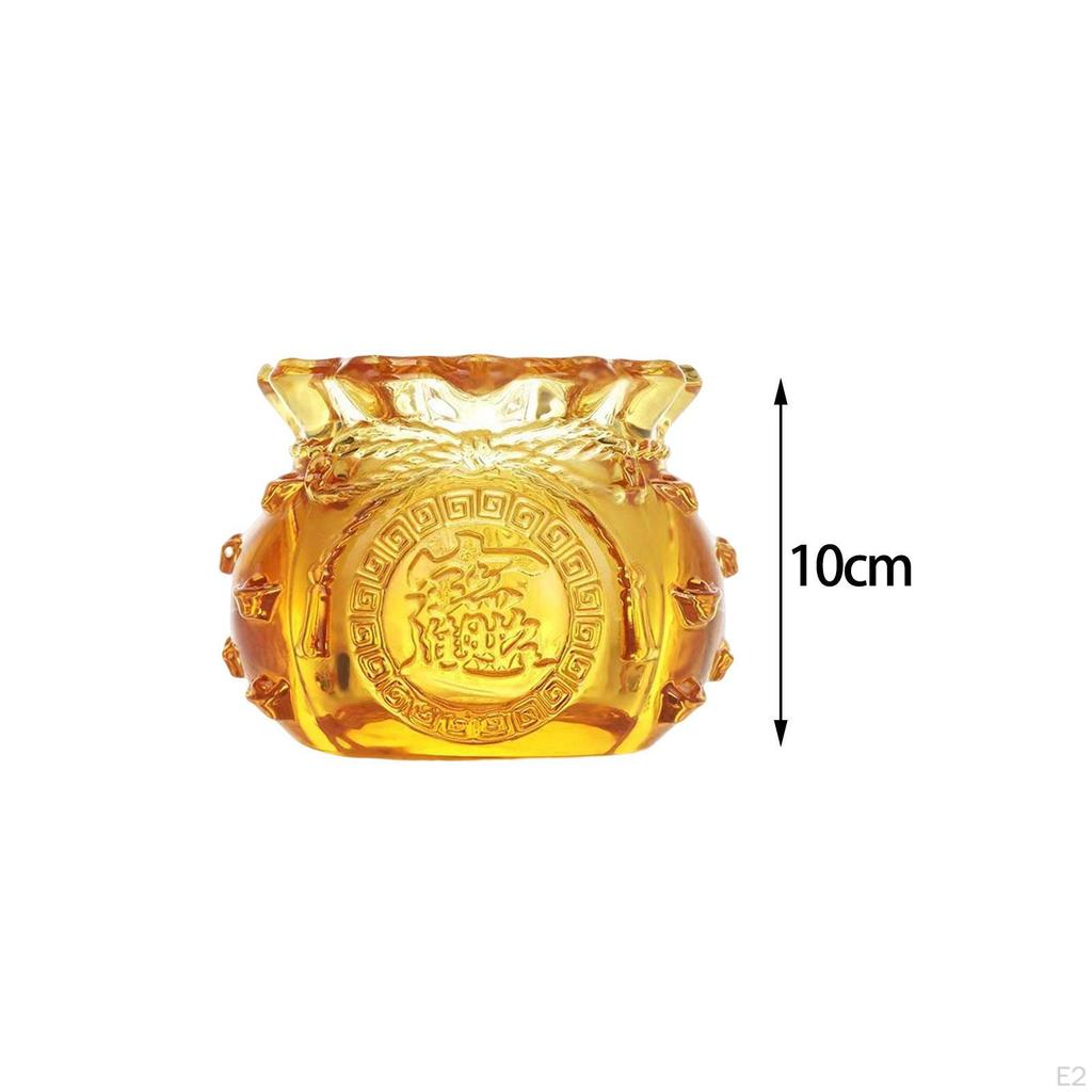 -Glass Figurine Storage Crafts Decoration Decorative Centerpieces Box for Desktop