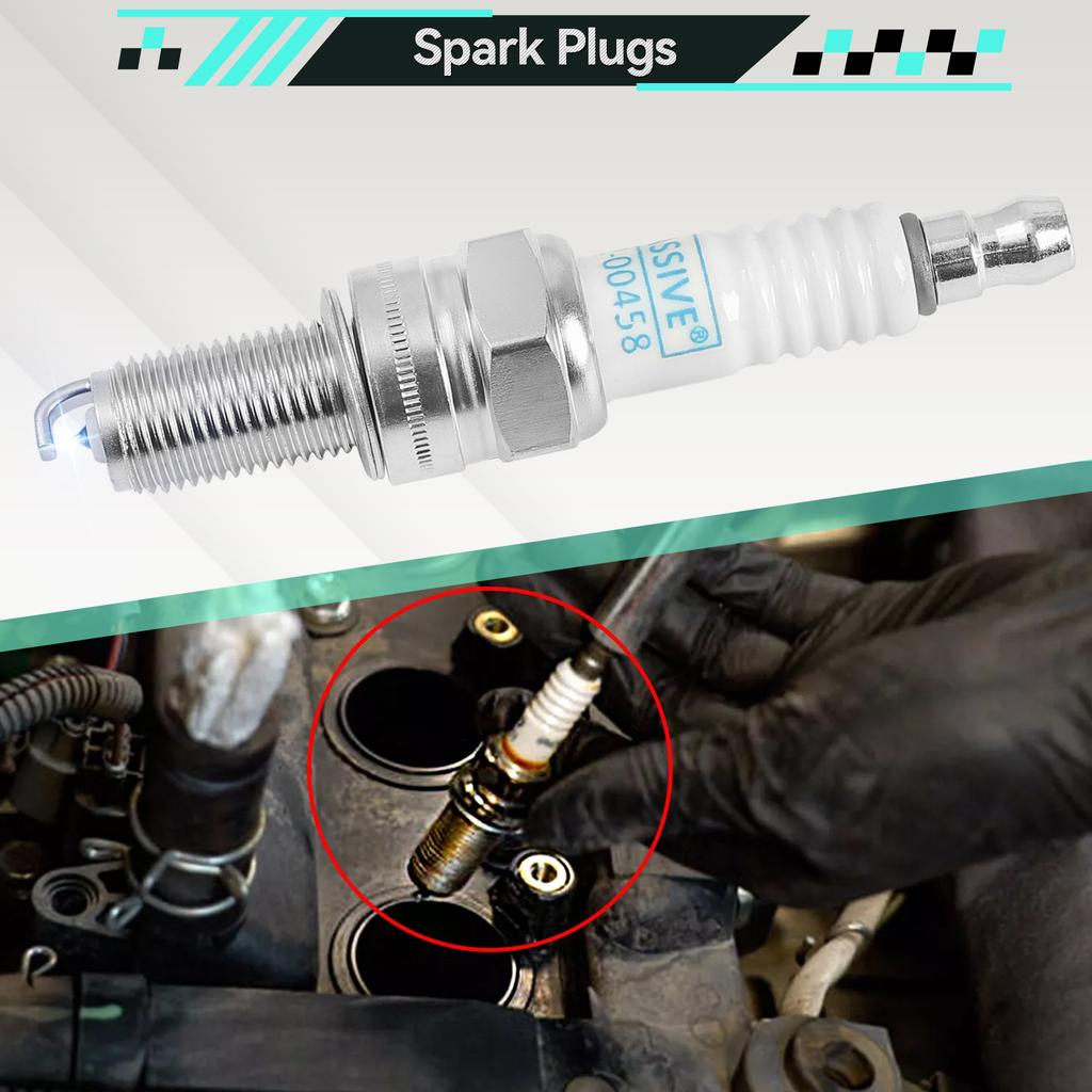 4PCS Spark Plugs For Kawasaki ZR 1100 ZRX 400 ZX-6R ZX-7R ZZ-R Suzuki GSF 650 GSR 600 GSX 1300 600 750 GSX-R RF Gas Gas EC 250 300 Yamaha 09482-00458