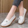 Scarpe Basse da Donna Mocassini Scarpe da Guida in Pelle Mocassini Floreale Casual Slip-on Estive Scarpe da Infermiera per Madre Taglie Grandi