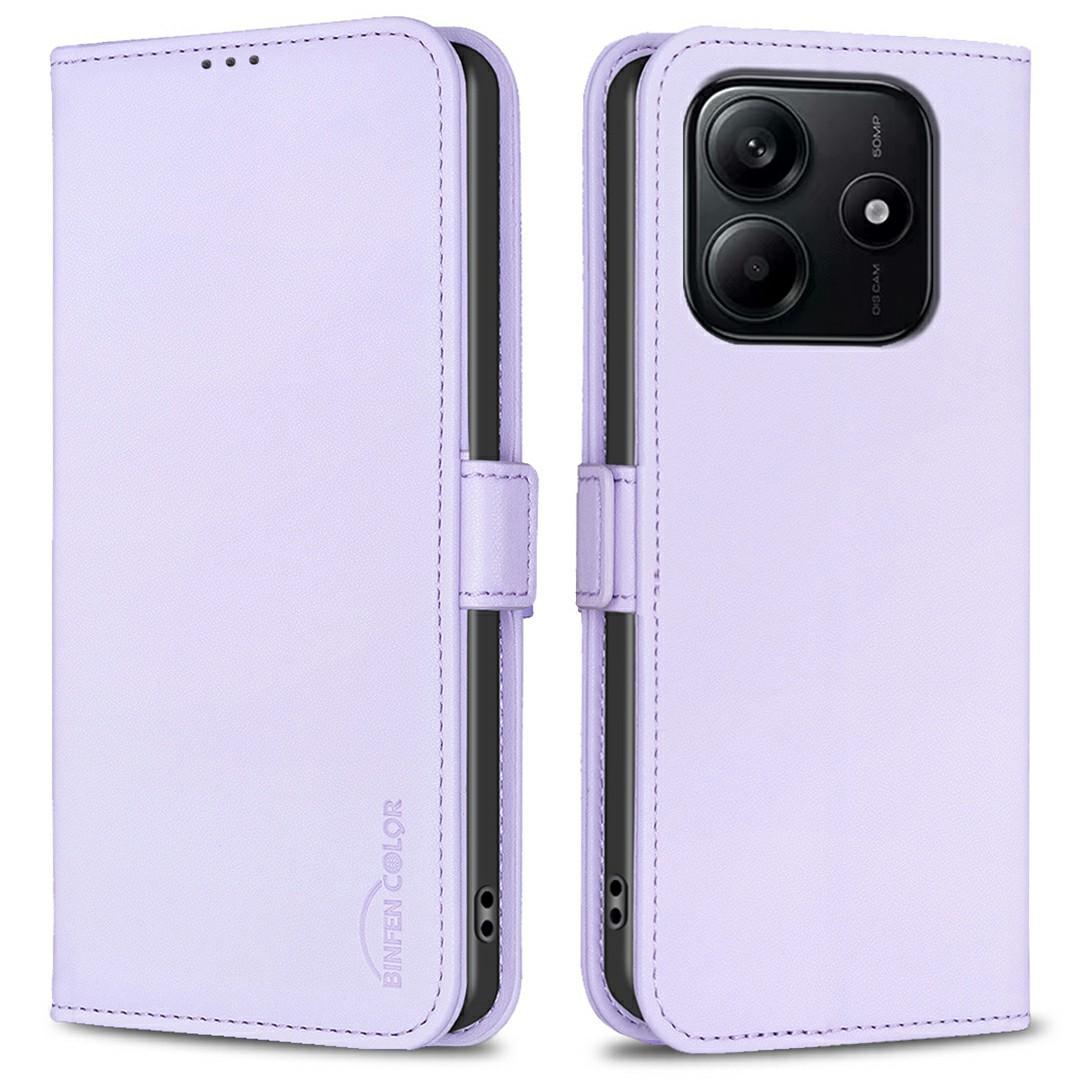 

BINFEN COLOR BF31 For Xiaomi Redmi Note 14 4G (163.25mm) Case PU Leather Flip Folio Phone Wallet Cover E