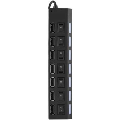 USB Hub - FOLOSAFENAR - 7 Ports - 450 Mbps - Universal Compatibility - Surge Protection