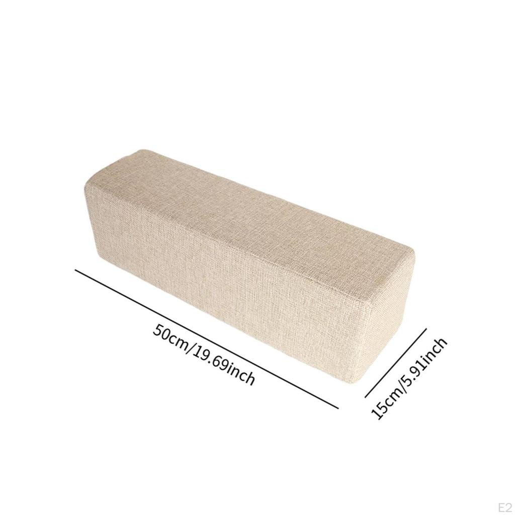 Couch Arm Rest Pillow Armrest Practical Removable Washable Pillowcase Cushion, Elbow Support