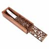 Retro Wooden Pencil Box Hollow Pencil Case Unique Stationery Box  Desk Storage Accessories
