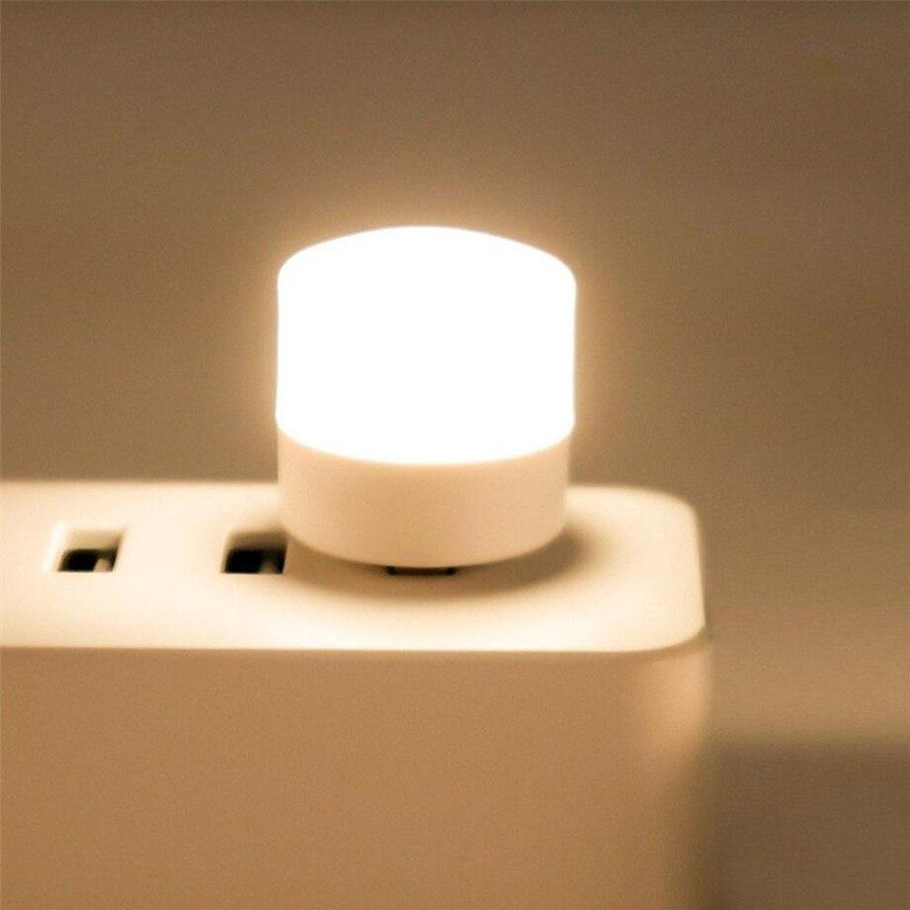 5Pcs Small USB Plug Lamp LED Night Light Computer Mobile Power Charging Mini Book Lamps LED Eye Protection Square Reading Light