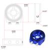 Racing M20X1.5 3/4-16 1/8 NPT Aluminiu Indicator de presiune ulei Filtru de ulei Sandwich Adaptor Accesorii auto