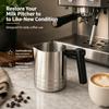 Coffee-Machine Milk Pitcher Handle Replacement, Black PLA Cylindrical Grip and Right-Angle Form for a Worn or Damaged Pitcher Handle