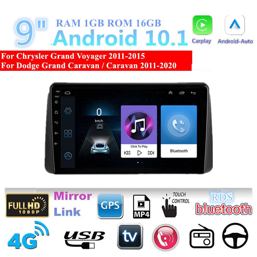 For Chrysler Grand Voyager Dodge Grand Caravan 9'' Android 10.1 Stereo Radio GPS