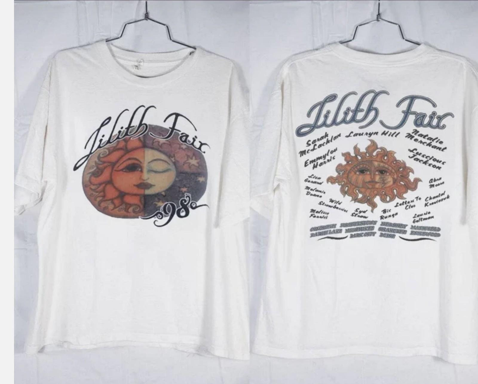 

Футболка Lilith Fair Tour 1998, Футболка Lilith Fair, Сара Маклахлан Лиза Джерард XL