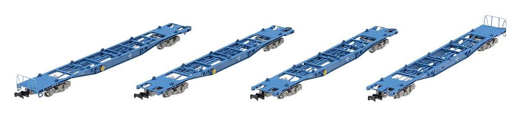 TOMIX N Gauge Type Freight Car New Container Set 4 Cars 98071 Railway Model Freight Car Koki102/103 Painting/No