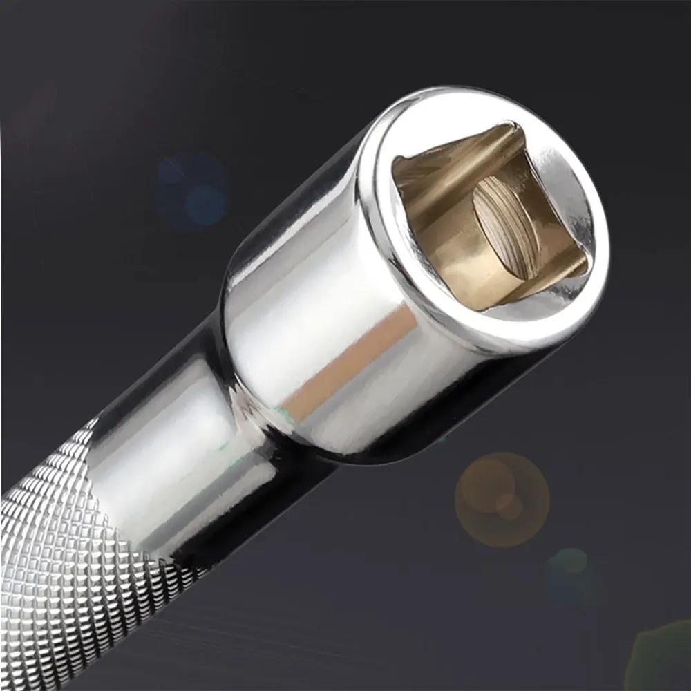 1/4" 3/8" 1/2" Socket Ratchet Wrench Extension Bar 50/75/100/125/150/250mm Long Bar Steering Sleeve Connecting Rod Accessories