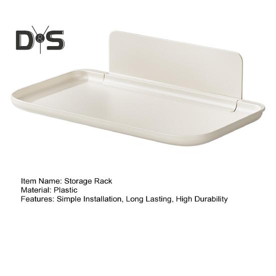 Raft de depozitare montat pe perete Organizator pentru baie Tavă Rezistent la sarcină Pliabil Tavă de depozitare Suport pentru prosoape