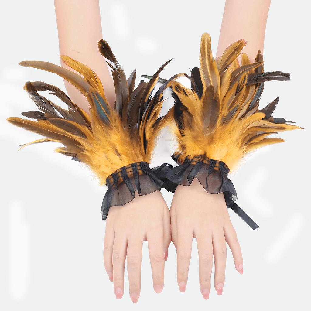 Kleiderdekoration, Handaccessoires, Chiffongarn, Federarmbänder und Ärmel, Party- und Tanzverkleidung, Vielseitige Handschuhaccessoires