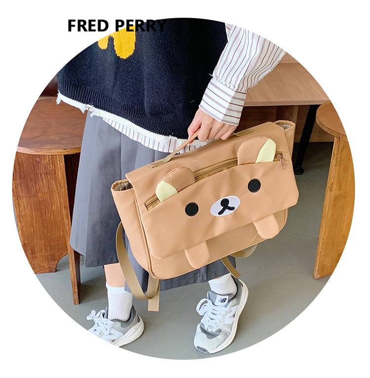 Rilakkuma Japanese Cartoon Cute Design Student Backpack for Women - Large Capacity, Versatile Bag