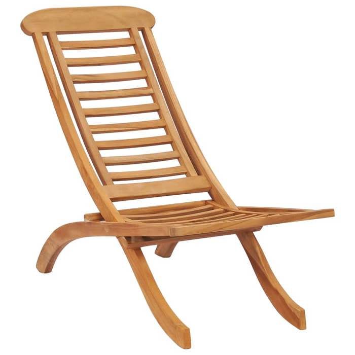 319163 vidaXL Folding Garden Chair 50x90x69 Cm Solid Teak Wood