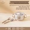 Set de masă cu bol cu ventuză din oțel inoxidabil 316L pentru copii