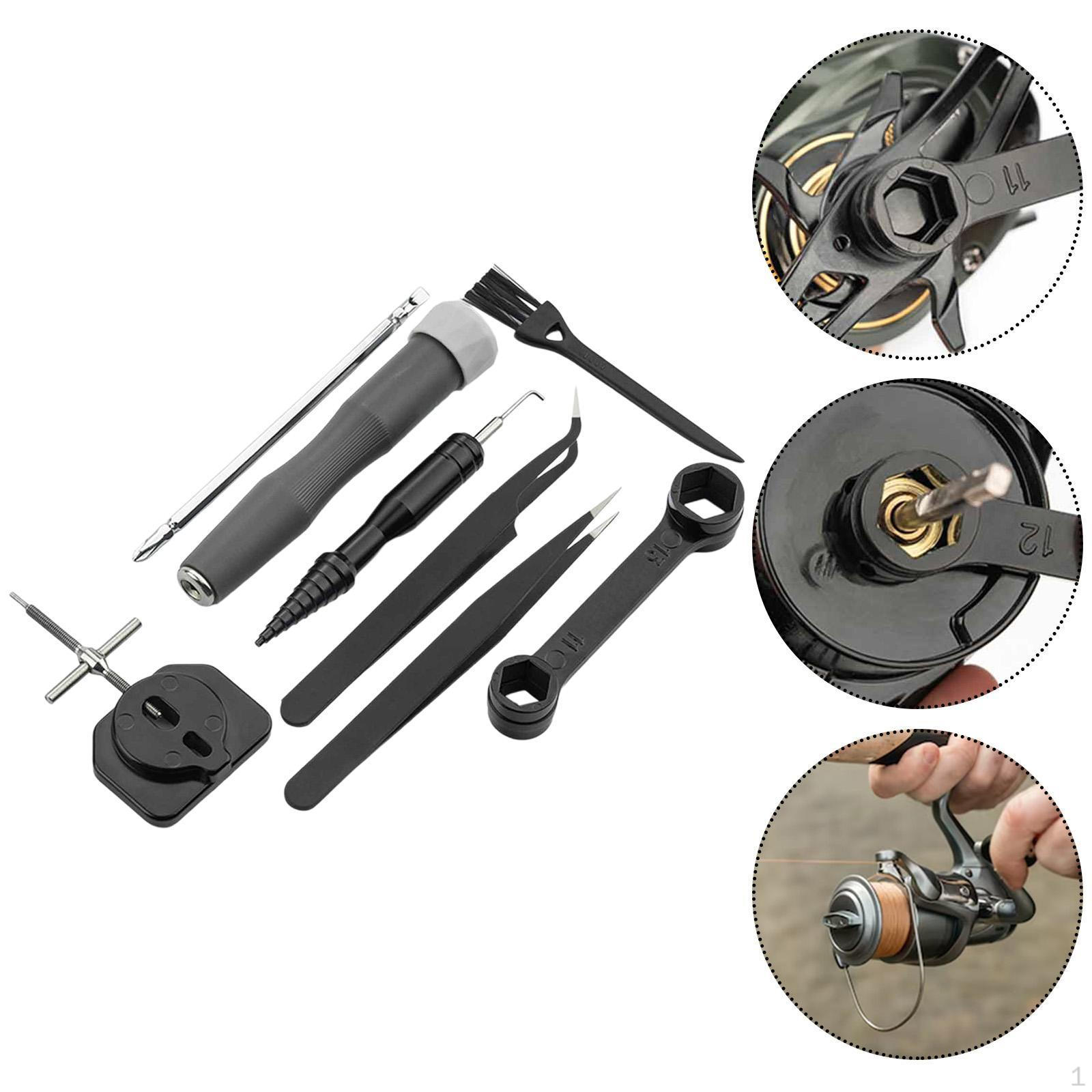 

Fishing Reel Care Kit Bearing Extractor Pin Remover Sturdy Stainless Steel Nut Wrench Wheel Type B