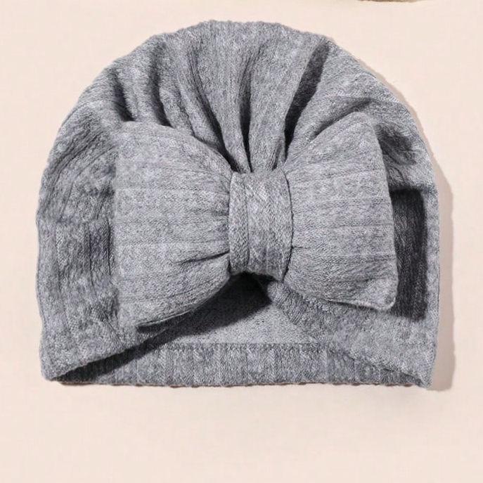 Newborn Baby Bow Headband Pillow Hat - Indian Style Pullover