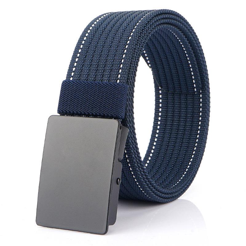 Men's Versatile Canvas Belt - Quick-Drying, Breathable Nylon, Ideal for Casual and Jeans Styles