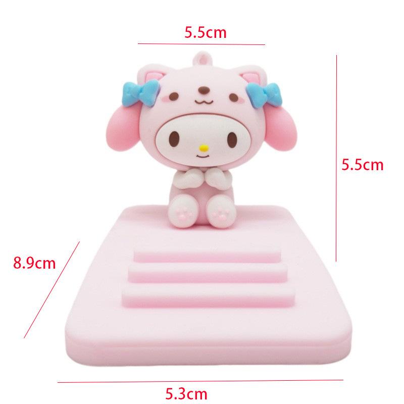 Sanrio Cartoon Cross-Border Phone Holder - Cute Desktop & Bedside Doll Ornament