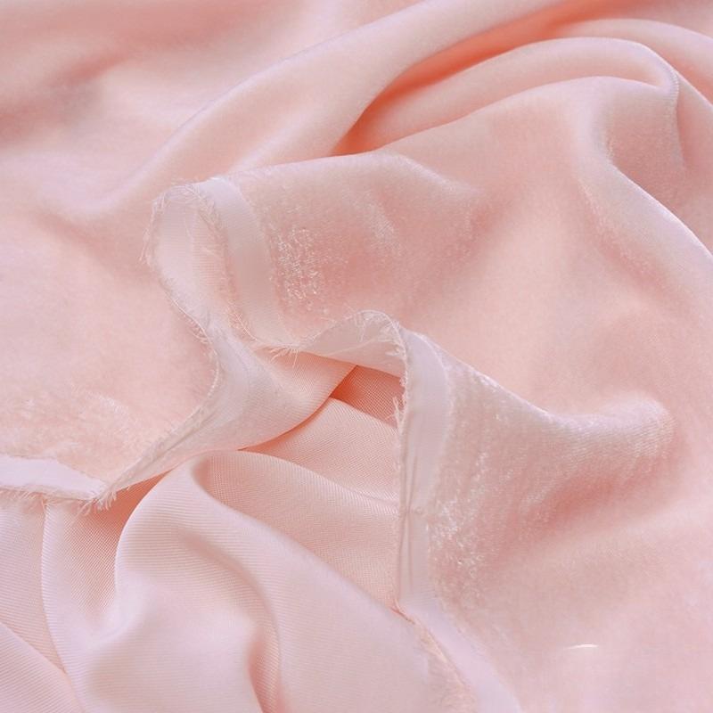 100x140cm Silk Velvet Fabric Solid Color Velvet Clothing Fabric for DIY Sewing Party Dress Cheongsam Designer Cloth