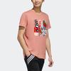 Adidas Neo Ribbed Crew Neck Printed T-Shirt Men Tops Pink FK9916
