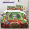 Godnatt Månen Mönster Sängkläder, Quiltset Quiltöverdrag Örngott Hem Födelsedagspresent (1 * påslakan + 2 * örngott, utan kärna)